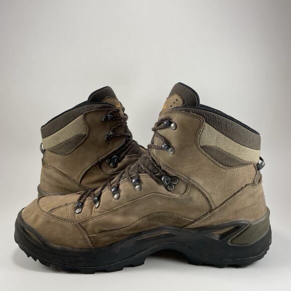Lowa Renegade GTX Mid Hiking Boots Mens Size 15 Brown Goretex Waterproof Lace Up - Picture 11 of 14